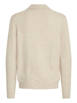 Casual Friday CFKARL polo knit:Knit Light sand Melange | Freewear CFKARL polo knit:Knit - www.freewear.nl - Freewear