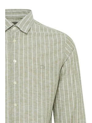 Casual Friday CFANDRÃ? LS wide stripe linen mix sh: Riverside | Freewear CFANDRÃ? LS wide stripe linen mix sh: - www.freewear.nl - Freewear