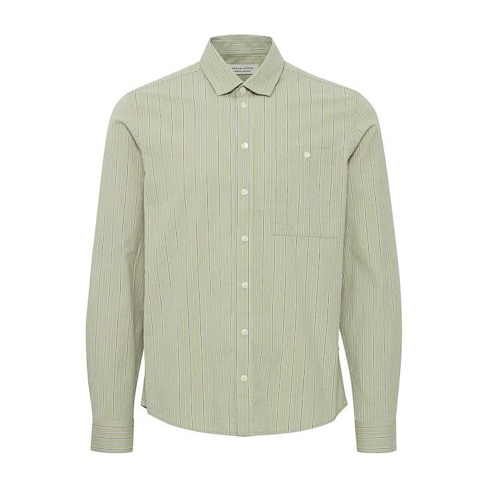 Casual Friday CFFREDDI LS small striped shirt:Shir Tea | Freewear CFFREDDI LS small striped shirt:Shir - www.freewear.nl - Freewear