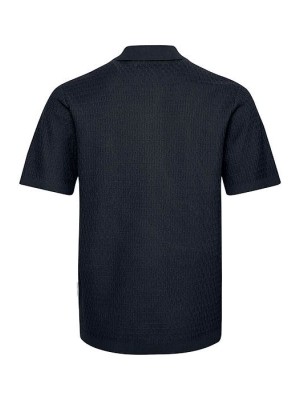 Casual Friday CFJOE SS structured polo knit:Knit Dark Navy | Freewear CFJOE SS structured polo knit:Knit - www.freewear.nl - Freewear