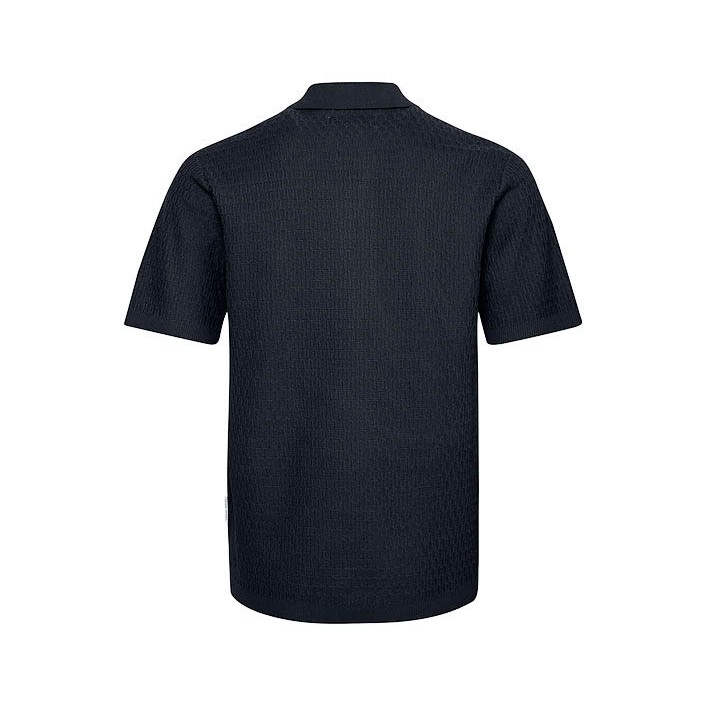 Casual Friday CFJOE SS structured polo knit:Knit Dark Navy | Freewear CFJOE SS structured polo knit:Knit - www.freewear.nl - Freewear