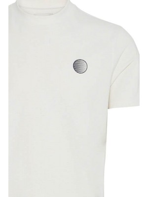 Casual Friday CFJOACHIM tee with back print:T-Shir Egret | Freewear CFJOACHIM tee with back print:T-Shir - www.freewear.nl - Freewear