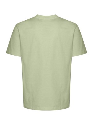 Casual Friday CFMORGAN 0195 tee with tea embriode: Tea | Freewear CFMORGAN 0195 tee with tea embriode: - www.freewear.nl - Freewear