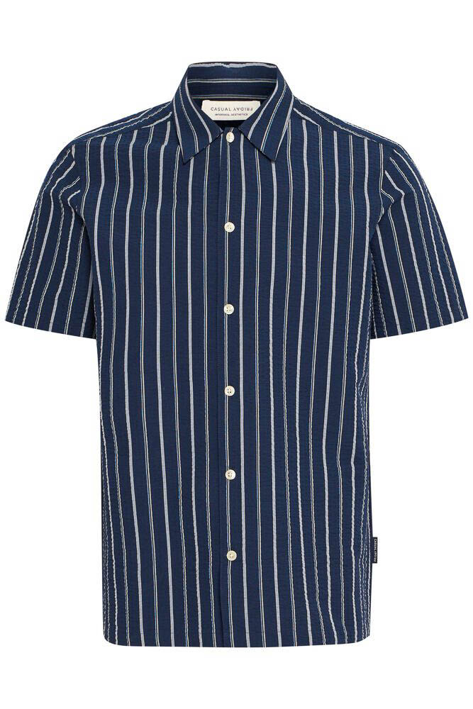 Casual Friday Cfkai 0204 Ss Striped Seersucker Sh: