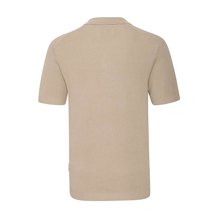 Casual Friday CFMAVERICK SS polo knit:Knit Plaza Taupe | Freewear CFMAVERICK SS polo knit:Knit - www.freewear.nl - Freewear