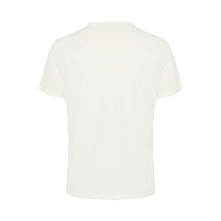 Casual Friday CFCARSON tee with embriodery:T-Shirt Egret | Freewear CFCARSON tee with embriodery:T-Shirt - www.freewear.nl - Freewear