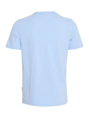 Casual Friday CFEMMET tee with embroidery:T-Shirts Chambray Blue | Freewear CFEMMET tee with embroidery:T-Shirts - www.freewear.nl - Freewear