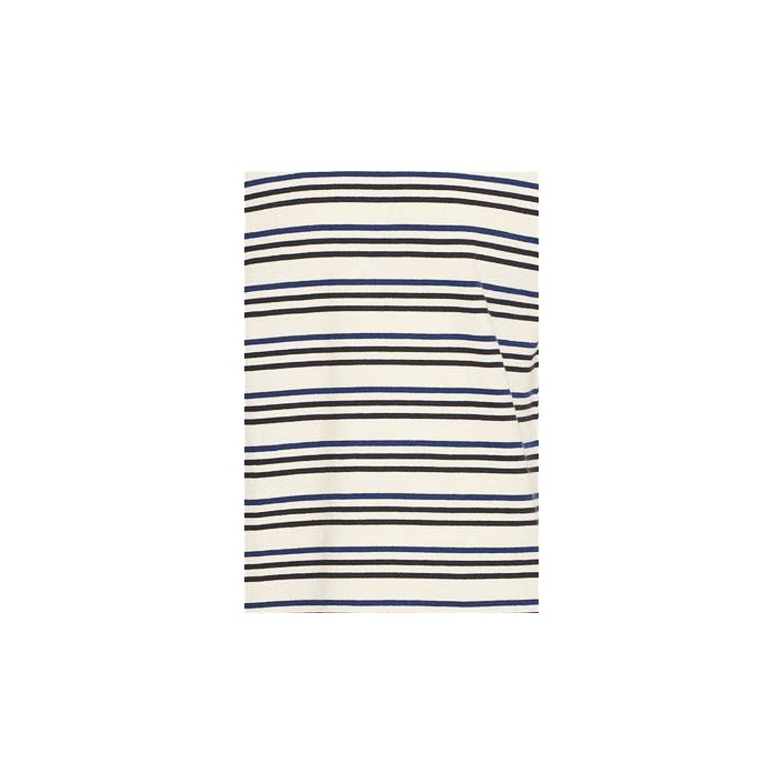 Casual Friday CFLEON striped frottÃ© tee:T-Shirts Cloud Dancer | Freewear CFLEON striped frottÃ© tee:T-Shirts - www.freewear.nl - Freewear
