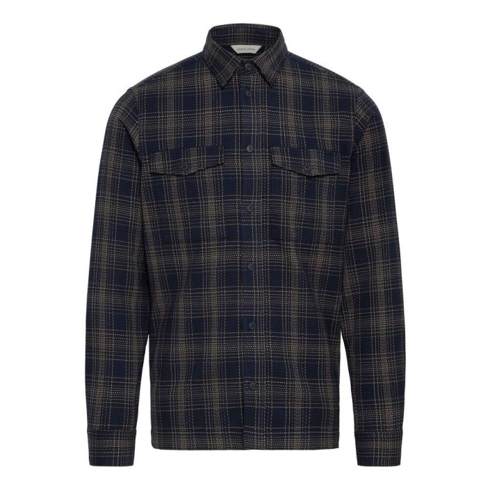 Casual Friday CFGORM LS structured checked shirt:S Dark Navy | Freewear CFGORM LS structured checked shirt:S - www.freewear.nl - Freewear