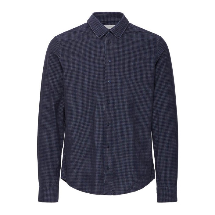 Casual Friday CFPONTUS LS BD checked corduroy shi: Dark Navy | Freewear CFPONTUS LS BD checked corduroy shi: - www.freewear.nl - Freewear