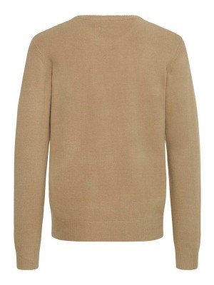 Casual Friday CFHEINE crew neck knit:Knit Silver Mink Melange | Freewear CFHEINE crew neck knit:Knit - www.freewear.nl - Freewear