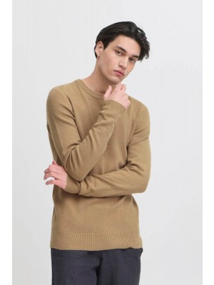 Casual Friday CFHEINE crew neck knit:Knit Silver Mink Melange | Freewear CFHEINE crew neck knit:Knit - www.freewear.nl - Freewear