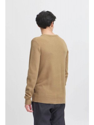 Casual Friday CFHEINE crew neck knit:Knit Silver Mink Melange | Freewear CFHEINE crew neck knit:Knit - www.freewear.nl - Freewear