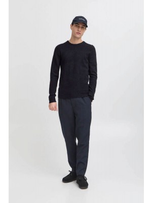 Casual Friday CFHEINE crew neck knit:Knit Dark Navy | Freewear CFHEINE crew neck knit:Knit - www.freewear.nl - Freewear