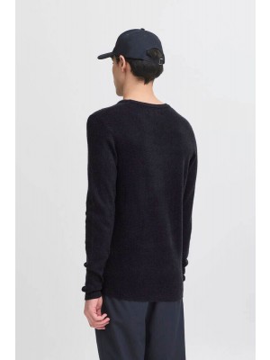 Casual Friday CFHEINE crew neck knit:Knit Dark Navy | Freewear CFHEINE crew neck knit:Knit - www.freewear.nl - Freewear