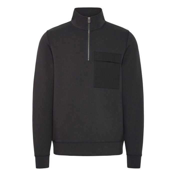 Casual Friday CFRO viscose sweat w.contrast pocke: Black Beauty | Freewear CFRO viscose sweat w.contrast pocke: - www.freewear.nl - Freewear