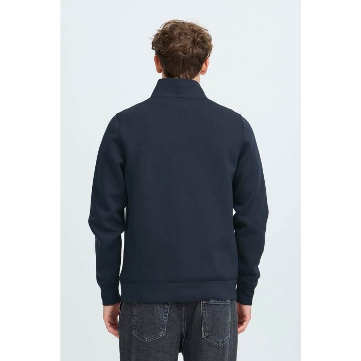 Casual Friday CFRO viscose sweat w.contrast pocke: navy | Freewear CFRO viscose sweat w.contrast pocke: - www.freewear.nl - Freewear