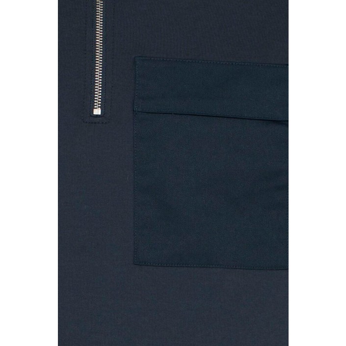 Casual Friday CFRO viscose sweat w.contrast pocke: navy | Freewear CFRO viscose sweat w.contrast pocke: - www.freewear.nl - Freewear