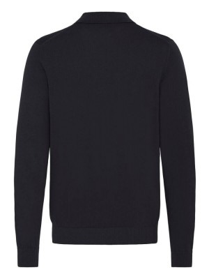 Casual Friday CFOSVALD fine knitted polo knit:Knit Dark Navy | Freewear CFOSVALD fine knitted polo knit:Knit - www.freewear.nl - Freewear