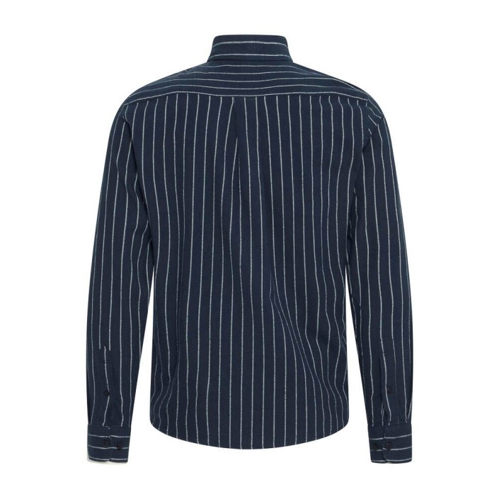 Casual Friday CFMACE LS BU striped shirt - brushe: Navy Blazer | Freewear CFMACE LS BU striped shirt - brushe: - www.freewear.nl - Freewear