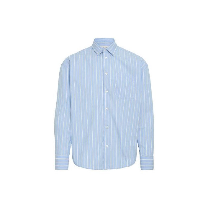 Casual Friday CFMARTIS LS relaxed striped shirt:Sh Vista Blue | Freewear CFMARTIS LS relaxed striped shirt:Sh - www.freewear.nl - Freewear