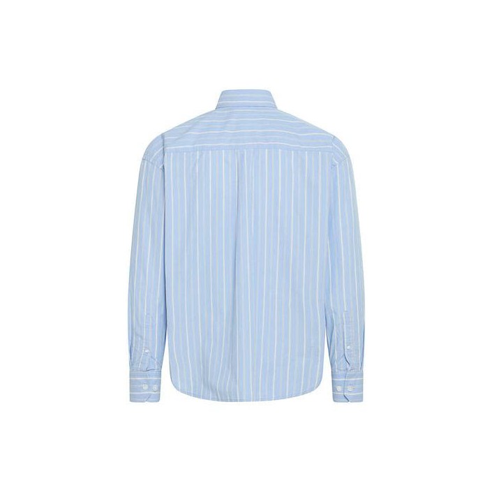 Casual Friday CFMARTIS LS relaxed striped shirt:Sh Vista Blue | Freewear CFMARTIS LS relaxed striped shirt:Sh - www.freewear.nl - Freewear