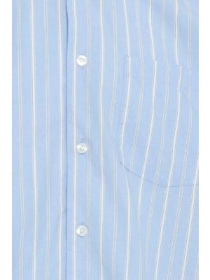 Casual Friday CFMARTIS LS relaxed striped shirt:Sh Vista Blue | Freewear CFMARTIS LS relaxed striped shirt:Sh - www.freewear.nl - Freewear