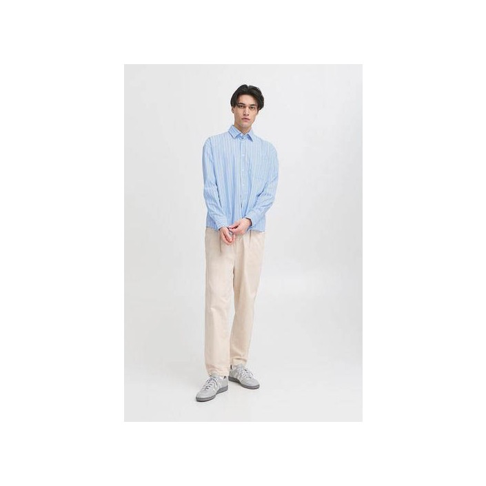 Casual Friday CFMARTIS LS relaxed striped shirt:Sh Vista Blue | Freewear CFMARTIS LS relaxed striped shirt:Sh - www.freewear.nl - Freewear
