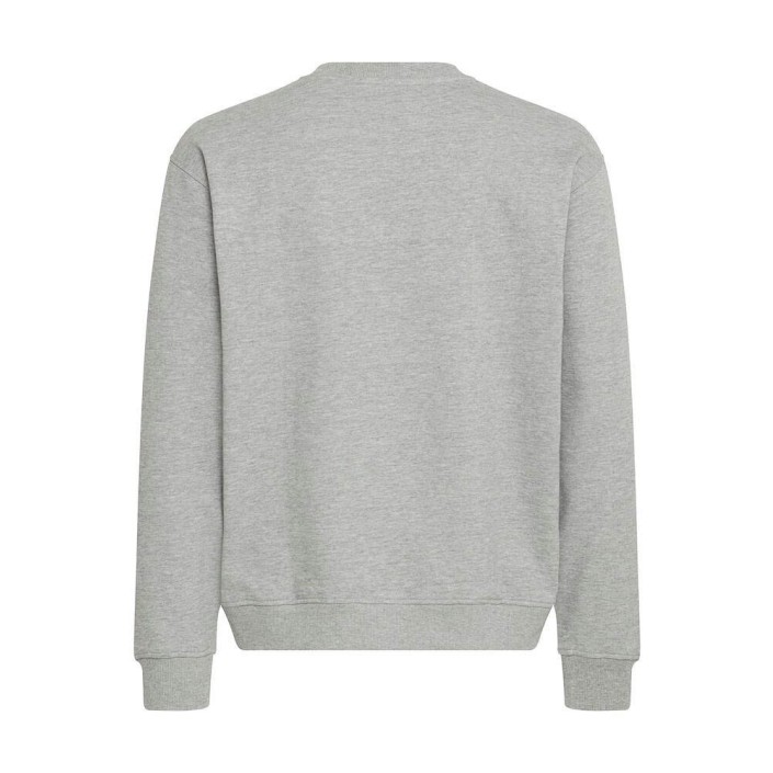 Casual Friday CFSIGVARD sweat with large front pr: Mid grey melange | Freewear CFSIGVARD sweat with large front pr: - www.freewear.nl - Freewear