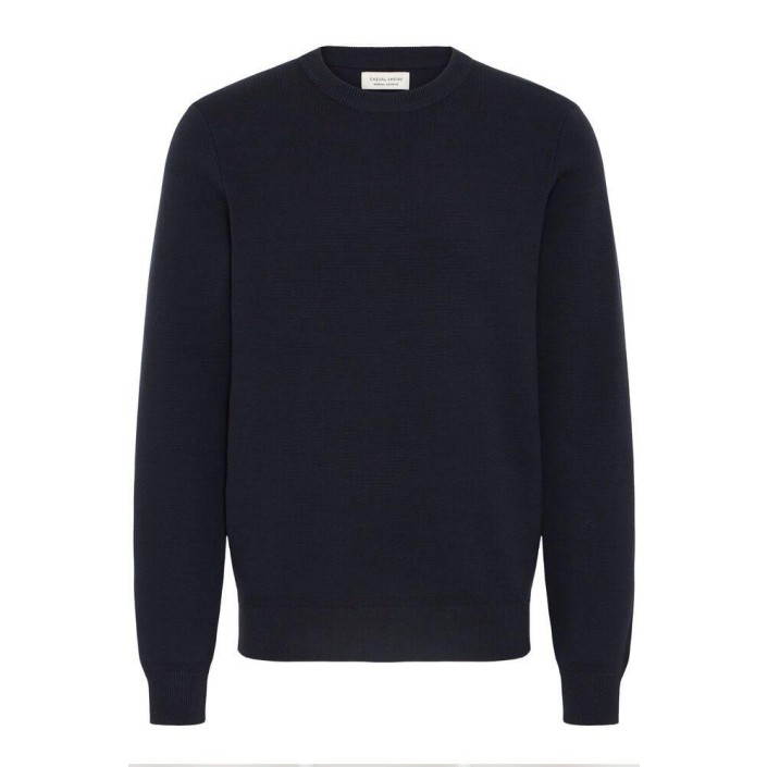 Casual Friday CFTHEO 0231 MILANO CREW KNIT:Knit Dark Navy | Freewear CFTHEO 0231 MILANO CREW KNIT:Knit - www.freewear.nl - Freewear