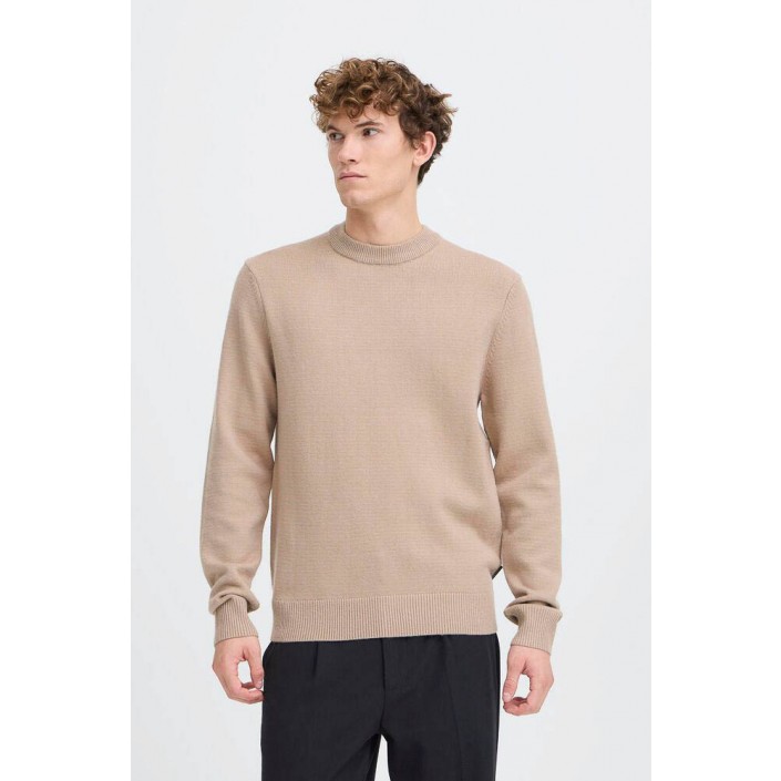 Casual Friday CFANDRO 0247 CREW NECK KNIT:Knit Silver Mink Melange | Freewear CFANDRO 0247 CREW NECK KNIT:Knit - www.freewear.nl - Freewear