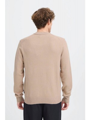 Casual Friday CFANDRO 0247 CREW NECK KNIT:Knit Silver Mink Melange | Freewear CFANDRO 0247 CREW NECK KNIT:Knit - www.freewear.nl - Freewear