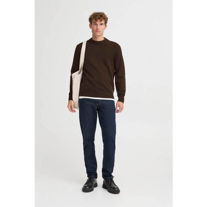 Casual Friday CFANDRO 0247 CREW NECK KNIT:Knit Demitasse Melange | Freewear CFANDRO 0247 CREW NECK KNIT:Knit - www.freewear.nl - Freewear