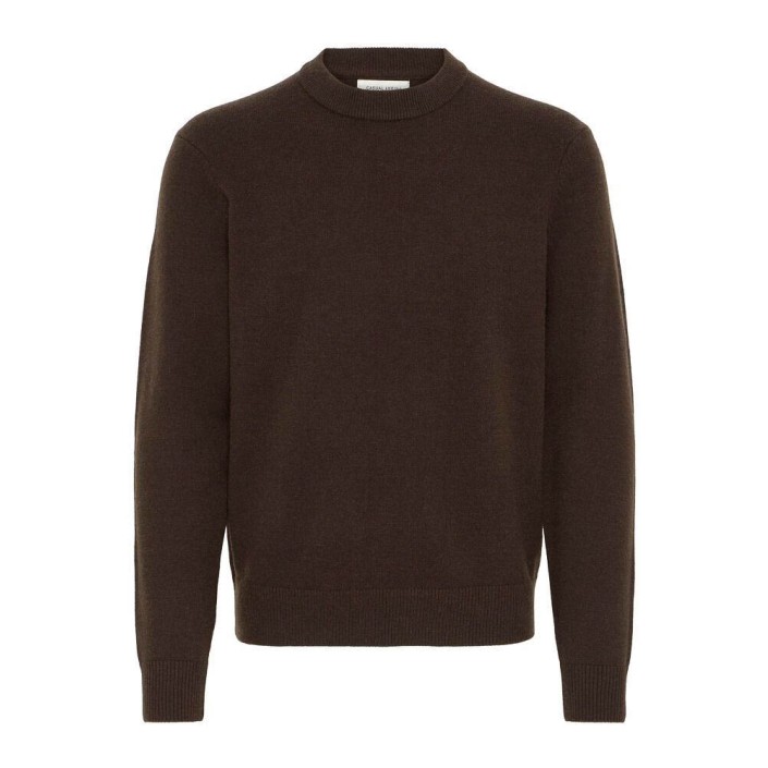 Casual Friday CFANDRO 0247 CREW NECK KNIT:Knit Demitasse Melange | Freewear CFANDRO 0247 CREW NECK KNIT:Knit - www.freewear.nl - Freewear