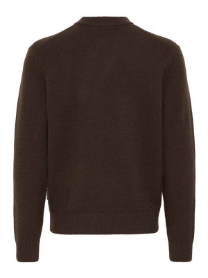 Casual Friday CFANDRO 0247 CREW NECK KNIT:Knit Demitasse Melange | Freewear CFANDRO 0247 CREW NECK KNIT:Knit - www.freewear.nl - Freewear