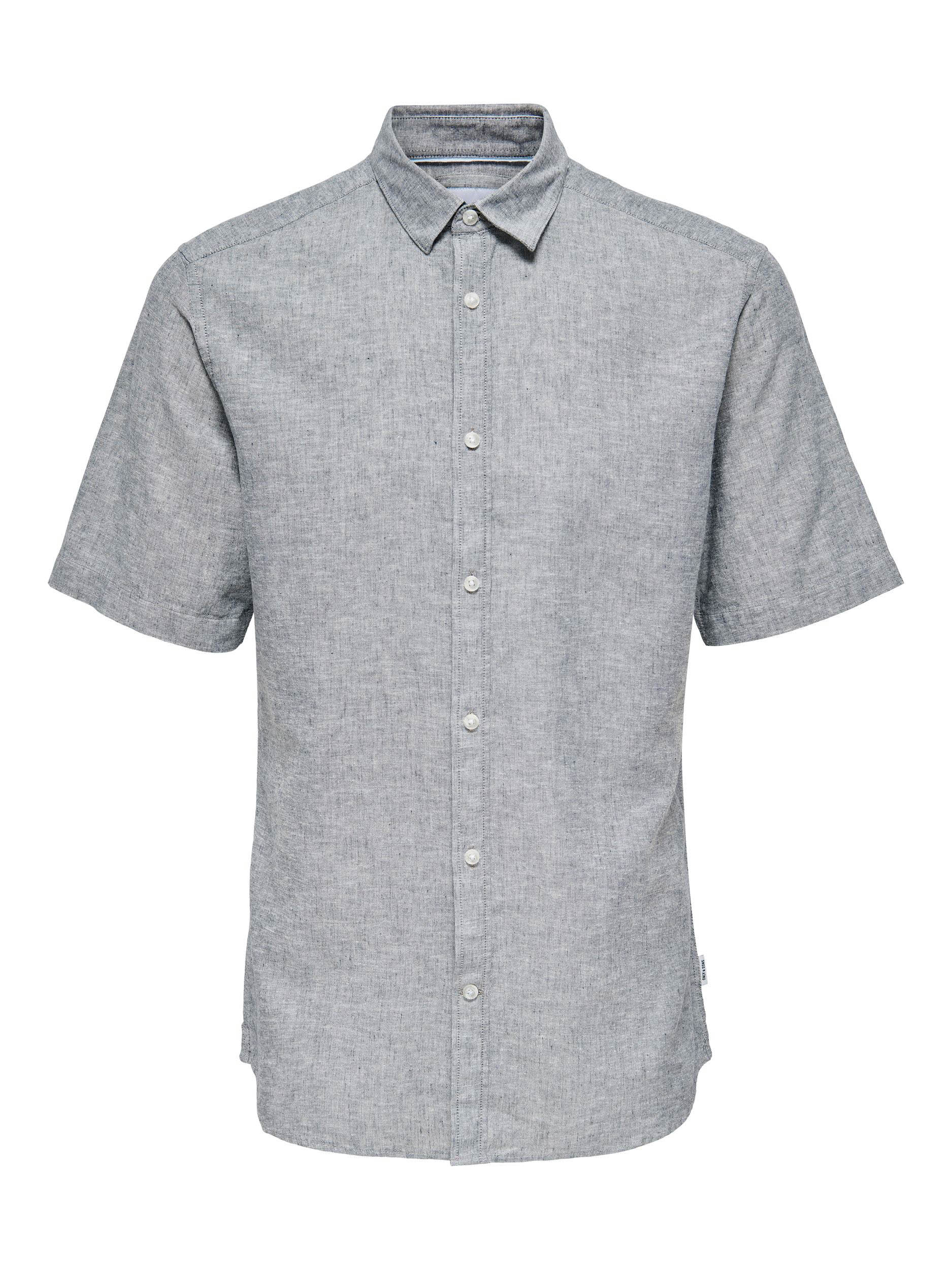 Only and Sons Onscaiden Life Ss Solid Linen Shirt