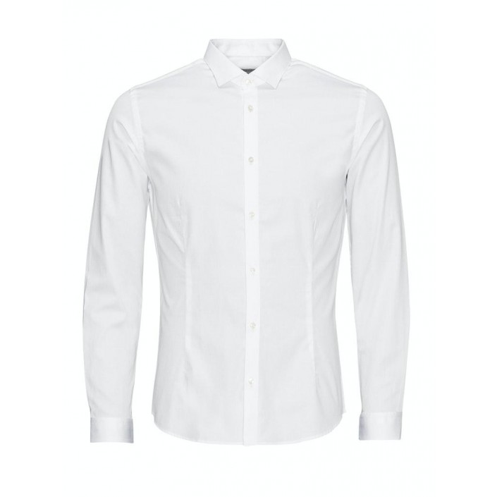 Jack and Jones jjprPARMA SHIRT L/S NOOS White/SUPER SLIM | Freewear jjprPARMA SHIRT L/S NOOS - www.freewear.nl - Freewear