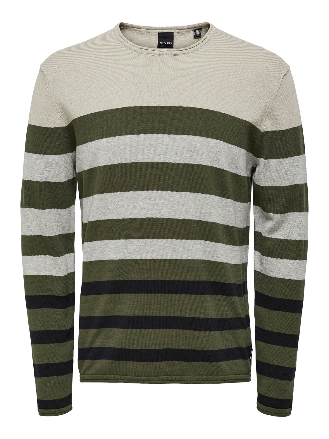 ONLY & SONS ONSDON 12 STRIPED CREW NECK KNIT  Heren Trui - Maat XXL