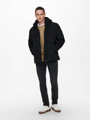 ONLY&SONS ONSCAYSON PUFFA OTW Black | Freewear ONSCAYSON PUFFA OTW - www.freewear.nl - Freewear