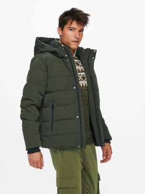 ONLY&SONS ONSCAYSON PUFFA OTW Peat | Freewear ONSCAYSON PUFFA OTW - www.freewear.nl - Freewear