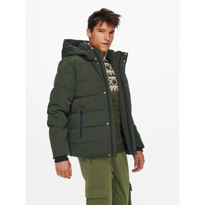 ONLY&SONS ONSCAYSON PUFFA OTW Peat | Freewear ONSCAYSON PUFFA OTW - www.freewear.nl - Freewear