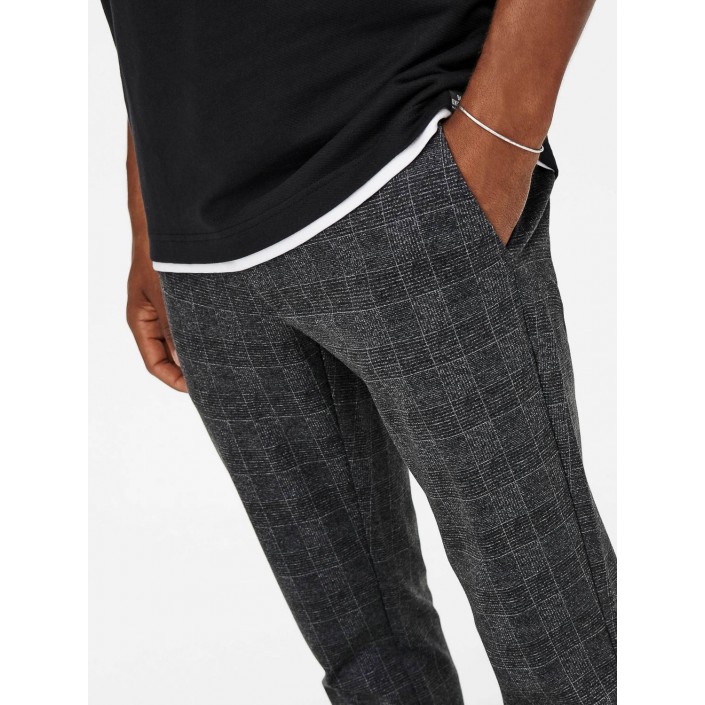 ONLY&SONS ONSMARK CHECK PANTS HY 9887 NOOS Black | Freewear ONSMARK CHECK PANTS HY 9887 NOOS - www.freewear.nl - Freewear