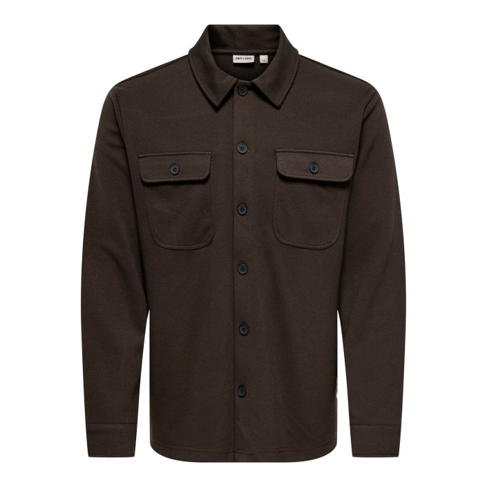 ONLY&SONS ONSNEWKODYL OVERSHIRT SWEAT NOOS Mulch | Freewear ONSNEWKODYL OVERSHIRT SWEAT NOOS - www.freewear.nl - Freewear
