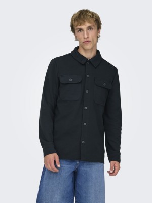 ONLY&SONS ONSNEWKODYL OVERSHIRT SWEAT NOOS Dark Navy | Freewear ONSNEWKODYL OVERSHIRT SWEAT NOOS - www.freewear.nl - Freewear