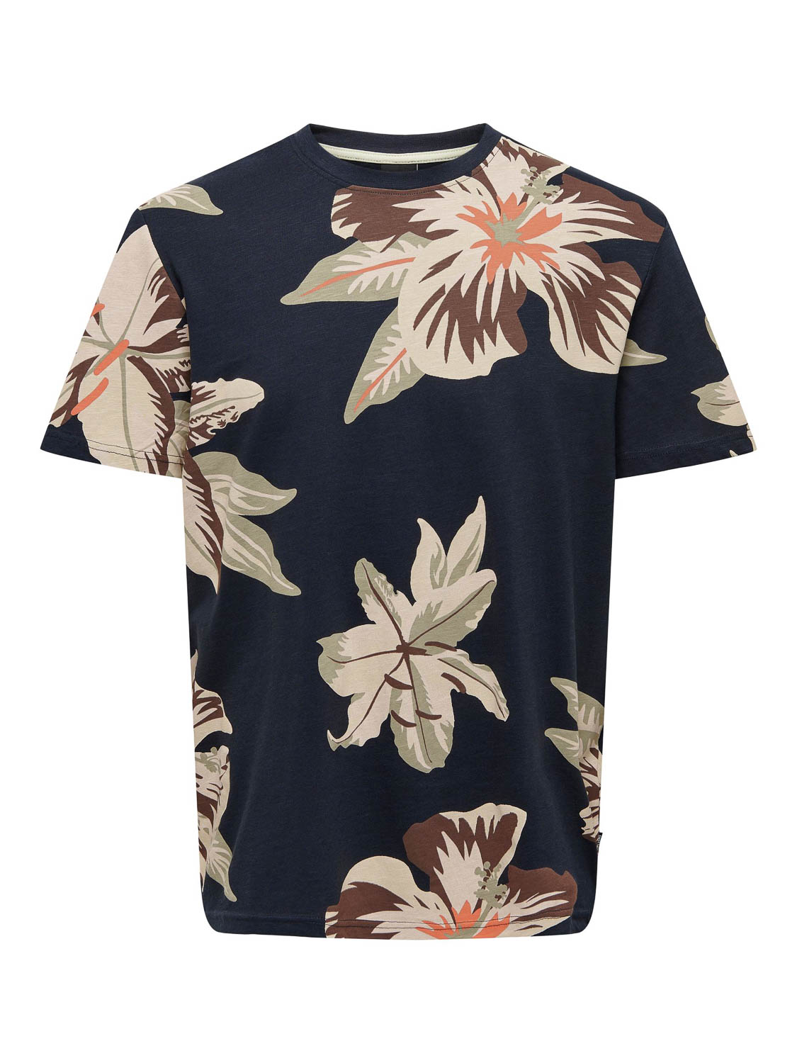 Only and Sons Onsklop Reg Ss Floral Tee Noos