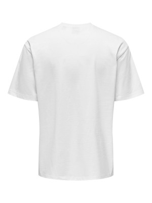 ONLY&SONS ONSFRED RLX SS TEE NOOS Bright White | Freewear ONSFRED RLX SS TEE NOOS - www.freewear.nl - Freewear