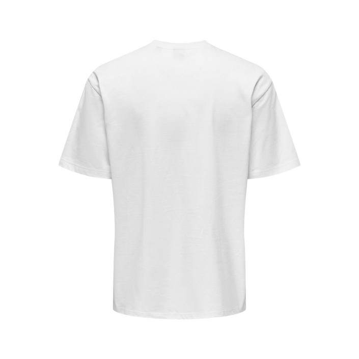 ONLY&SONS ONSFRED RLX SS TEE NOOS Bright White | Freewear ONSFRED RLX SS TEE NOOS - www.freewear.nl - Freewear