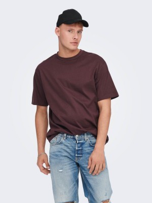 ONLY&SONS ONSFRED RLX SS TEE NOOS Fudge | Freewear ONSFRED RLX SS TEE NOOS - www.freewear.nl - Freewear