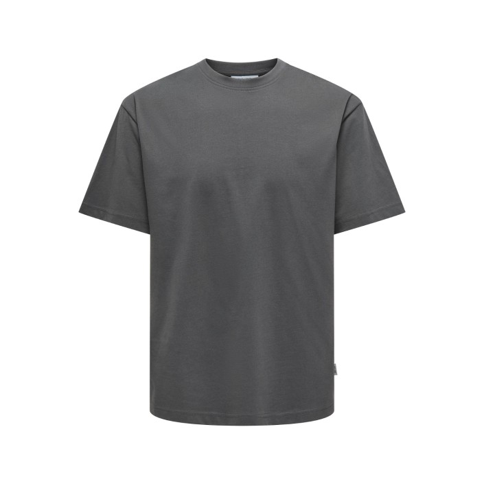 ONLY&SONS ONSFRED RLX SS TEE NOOS Grey Pinstripe | Freewear ONSFRED RLX SS TEE NOOS - www.freewear.nl - Freewear