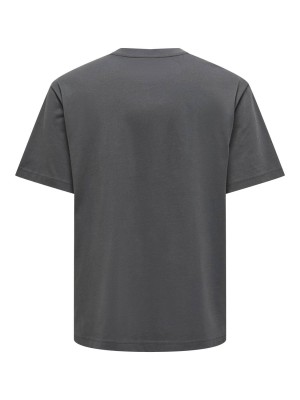 ONLY&SONS ONSFRED RLX SS TEE NOOS Grey Pinstripe | Freewear ONSFRED RLX SS TEE NOOS - www.freewear.nl - Freewear